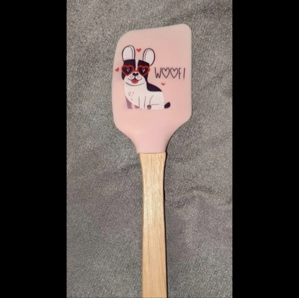 Frenchie French Bulldog Spatula Bowl Scraper